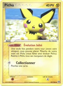 Pichu — carte 59 de l’extension EX Émeraude