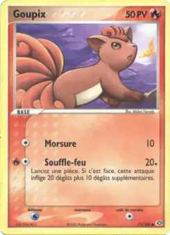 Goupix — carte 72 de l’extension EX Émeraude