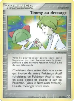 Timmy au dressage — carte 85 de l’extension EX Émeraude