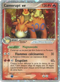 Camerupt ex — carte 92 de l’extension EX Émeraude