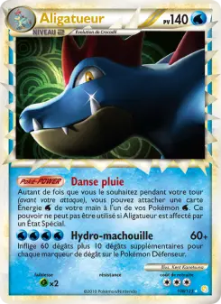 Aligatueur — carte 108 de l’extension HeartGold SoulSilver