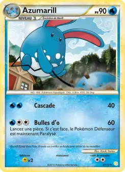 Azumarill — carte 2 de l’extension HeartGold SoulSilver