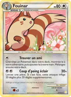 Fouinar — carte 21 de l’extension HeartGold SoulSilver