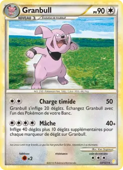 Granbull — carte 22 de l’extension HeartGold SoulSilver