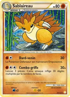 Sablaireau — carte 29 de l’extension HeartGold SoulSilver