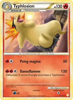 Typhlosion — carte 32 de l’extension HeartGold SoulSilver