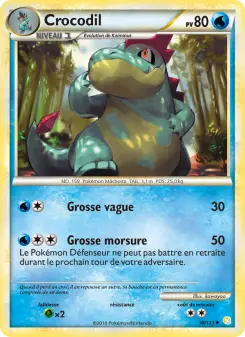 Crocodil — carte 38 de l’extension HeartGold SoulSilver