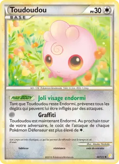 Toudoudou — carte 44 de l’extension HeartGold SoulSilver