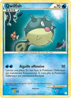 Qwilfish — carte 50 de l’extension HeartGold SoulSilver