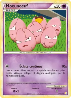 Noeunoeuf — carte 63 de l’extension HeartGold SoulSilver