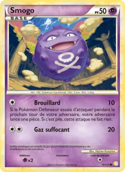 Smogo — carte 70 de l’extension HeartGold SoulSilver