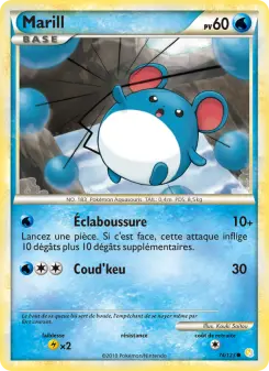 Marill — carte 74 de l’extension HeartGold SoulSilver