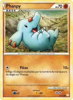Phanpy — carte 77 de l’extension HeartGold SoulSilver