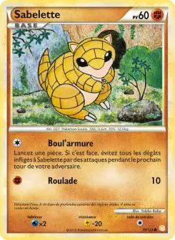 Sabelette — carte 79 de l’extension HeartGold SoulSilver