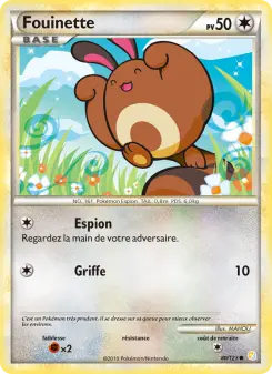 Fouinette — carte 80 de l’extension HeartGold SoulSilver