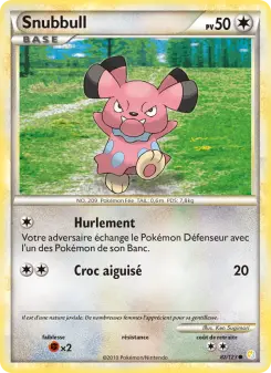 Snubbull — carte 82 de l’extension HeartGold SoulSilver