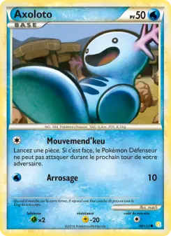 Axoloto — carte 88 de l’extension HeartGold SoulSilver