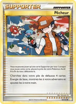 Pêcheur — carte 92 de l’extension HeartGold SoulSilver