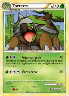 Torterra — carte 10 de l’extension Déchaînement