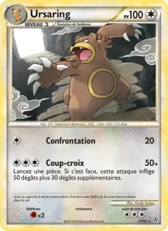 Ursaring — carte 27 de l’extension Déchaînement