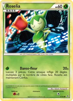 Roselia — carte 61 de l’extension Déchaînement