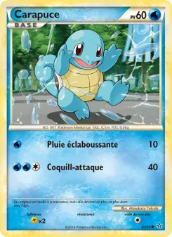 Carapuce — carte 63 de l’extension Déchaînement