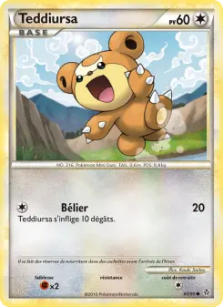 Teddiursa — carte 65 de l’extension Déchaînement
