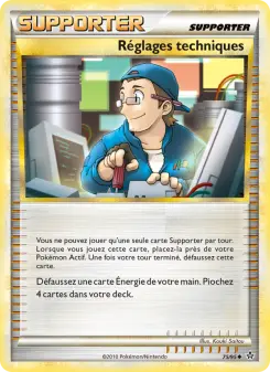 Réglages techniques — carte 75 de l’extension Déchaînement