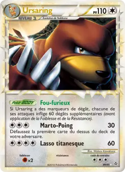Ursaring — carte 89 de l’extension Déchaînement