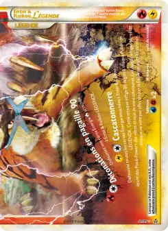 Entei & Raikou LÉGENDE (bas) — carte 91 de l’extension Déchaînement