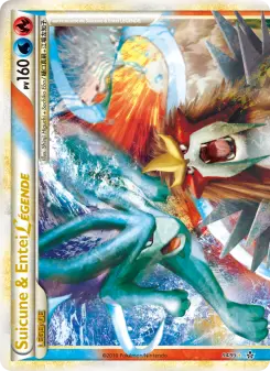 Suicune & Entei LÉGENDE (haut) — carte 94 de l’extension Déchaînement