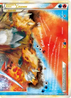 Suicune & Entei LÉGENDE (bas) — carte 95 de l’extension Déchaînement