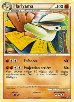 Hariyama — carte 14 de l’extension Indomptable
