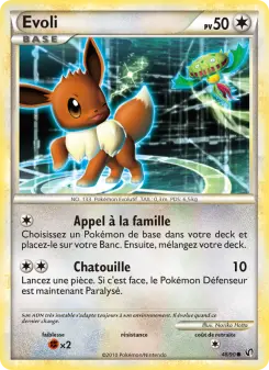 Evoli — carte 48 de l’extension Indomptable