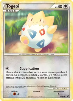 Togepi — carte 70 de l’extension Indomptable