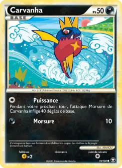 Carvanha — carte 59 de l’extension Triomphant