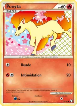 Ponyta — carte 72 de l’extension Triomphant