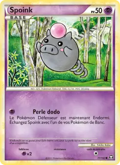 Spoink — carte 77 de l’extension Triomphant