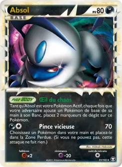 Absol — carte 91 de l’extension Triomphant