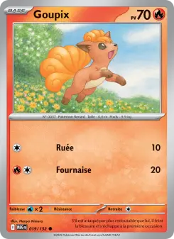 Goupix — carte 019 de l’extension Méga-Évolution
