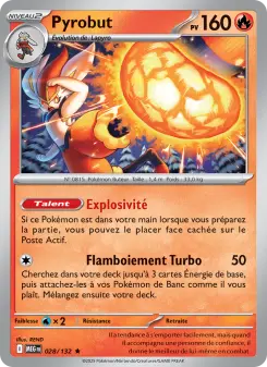Pyrobut — carte 028 de l’extension Méga-Évolution