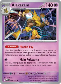 Alakazam — carte 056 de l’extension Méga-Évolution