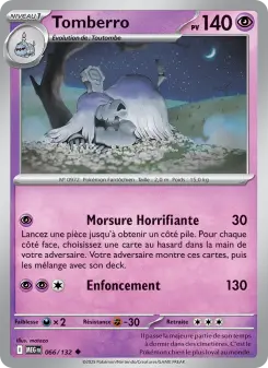 Tomberro — carte 066 de l’extension Méga-Évolution