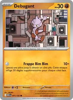 Debugant — carte 071 de l’extension Méga-Évolution