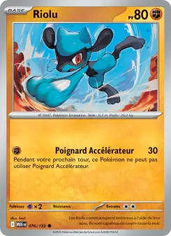 Riolu — carte 076 de l’extension Méga-Évolution
