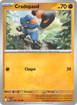 Cradopaud — carte 078 de l’extension Méga-Évolution