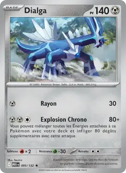 Dialga — carte 095 de l’extension Méga-Évolution