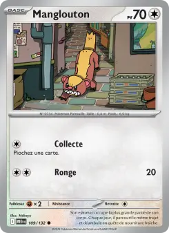 Manglouton — carte 109 de l’extension Méga-Évolution
