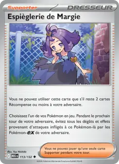 Espièglerie de Margie — carte 113 de l’extension Méga-Évolution