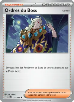 Ordres du Boss — carte 114 de l’extension Méga-Évolution